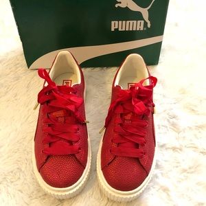 PUMA Basket Platform Lux Sneakers.